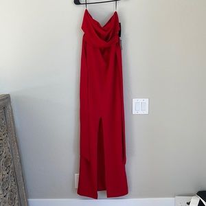 Strapless floor length dress